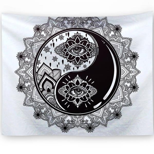 Tapiseria ścienna z motywem yin yang