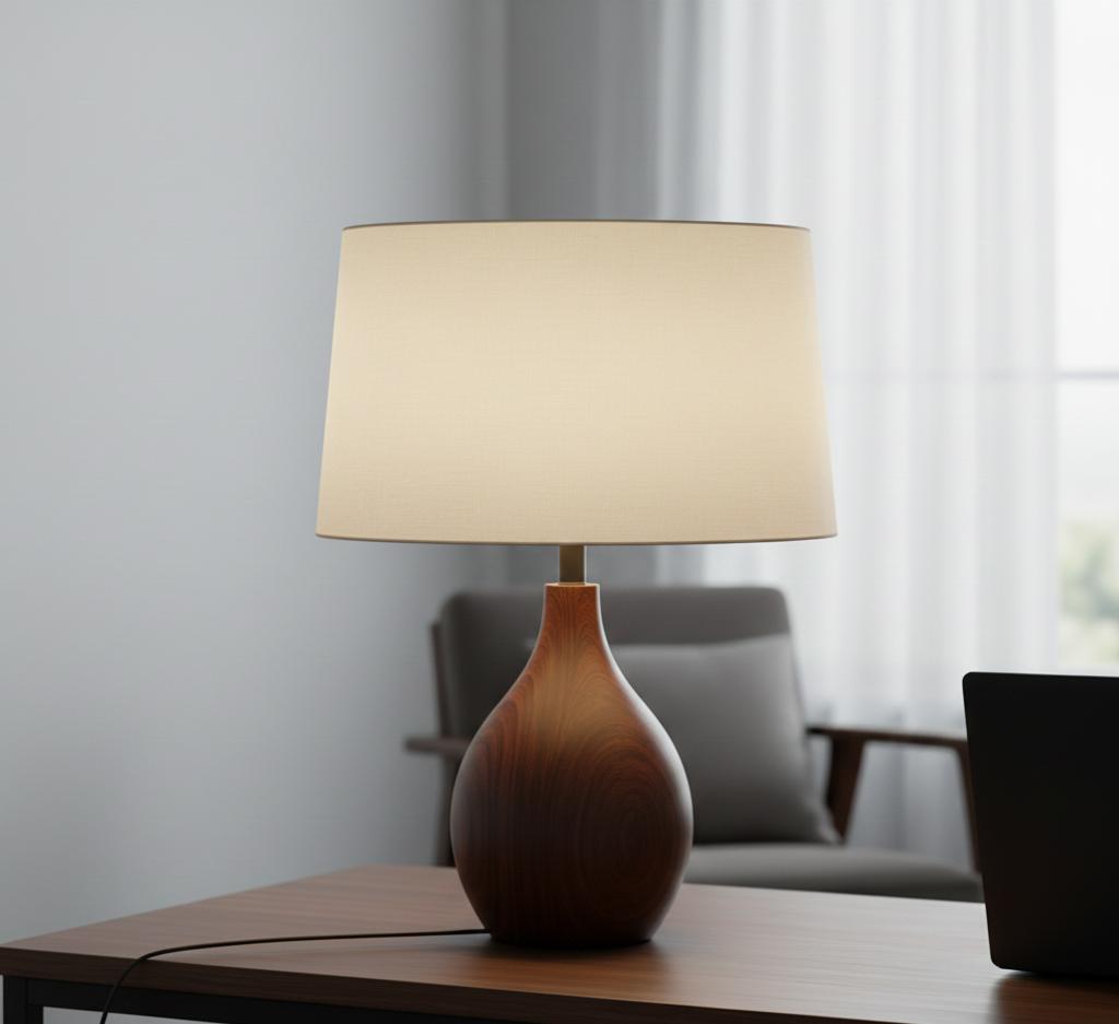 Lampa stołowa retro do biurka i sypialni