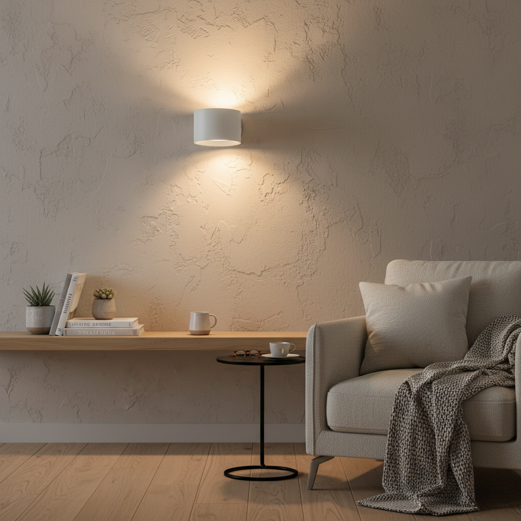 Kinkiet LED 360° z Regulacją Jasności | Nowoczesne Kinkiety Ścienne do Sypialni i Salonu