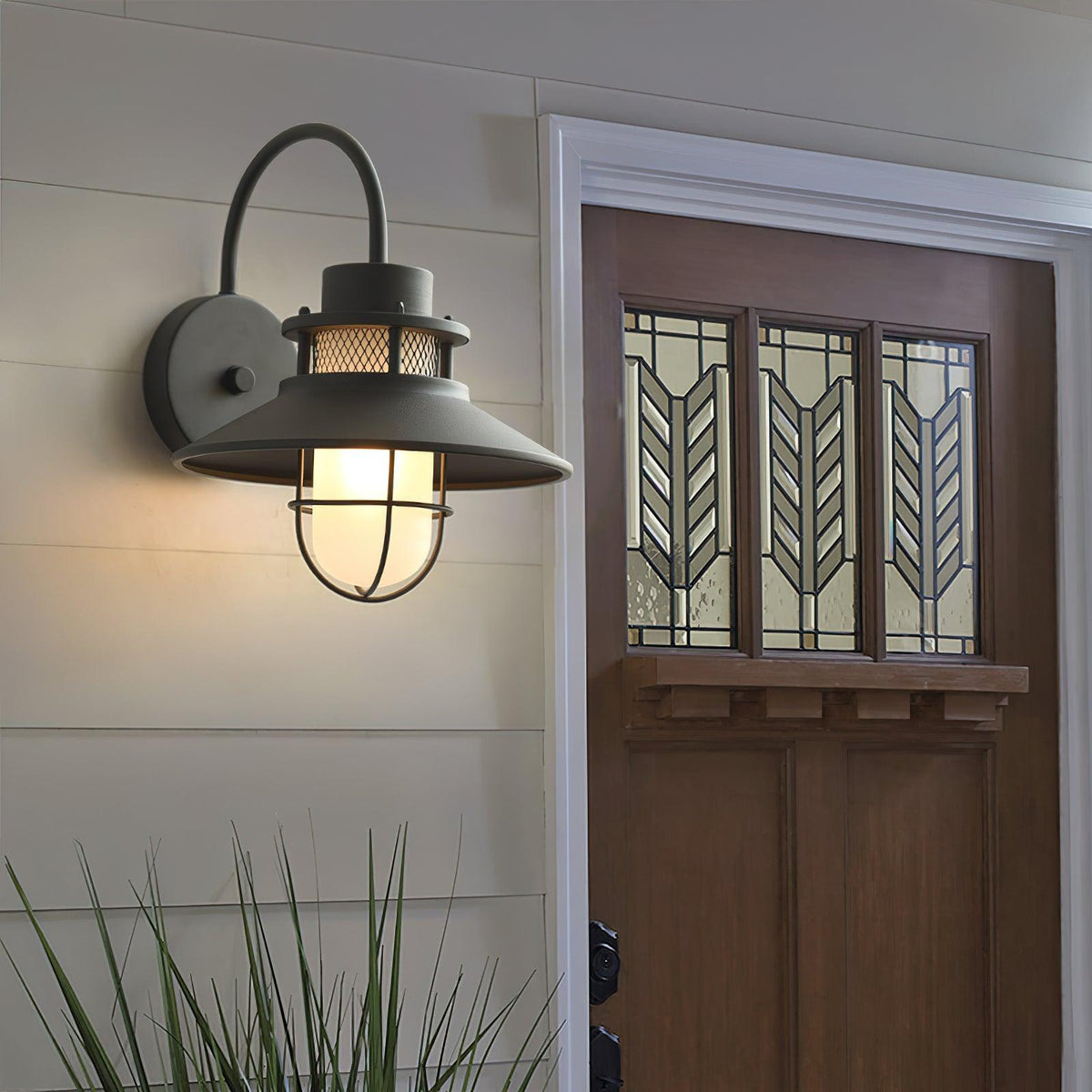 Lampa Zewnętrzna Felix w Stylu Industrialnym, Sufitowa, Odporna na Wilgoć, Średnica 25 cm, Idealna na Patio i Werandę