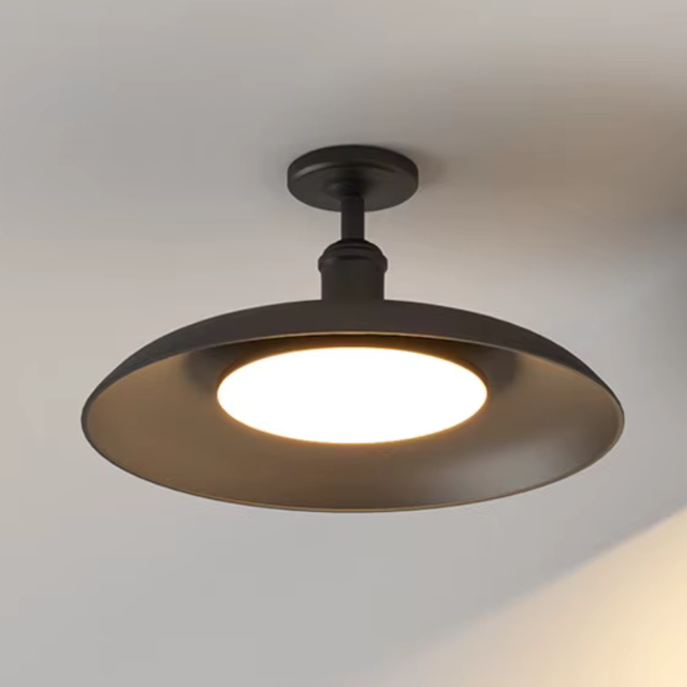 Nowoczesna Lampa Sufitowa Czarna IP65 z – Idealna do Oświetlenia Zewnętrznego
