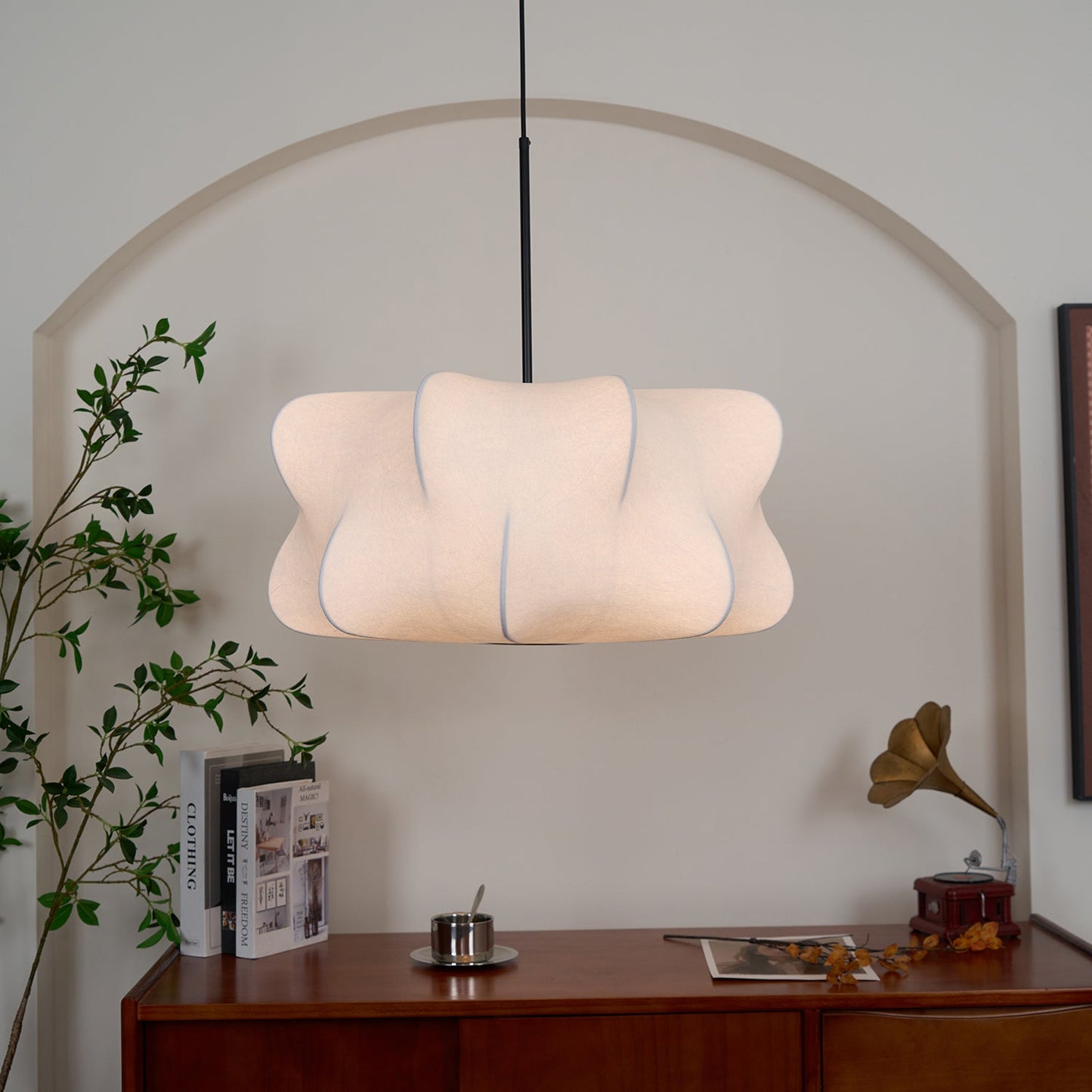 Nowoczesna Lampa Sufitowa Regulowana Jedwabna do Salonów i Sypialni