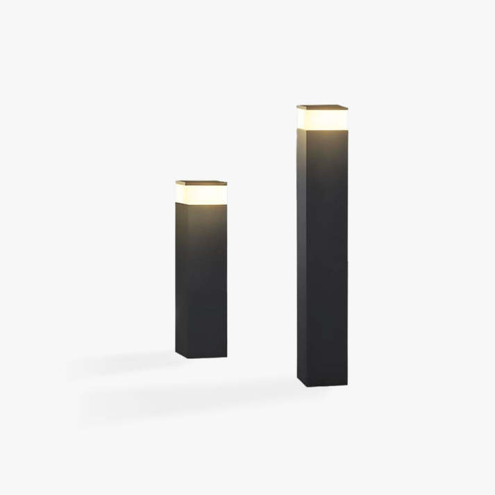 Prostokątna Lampa Zewnętrzna LED z Metalową Ramą – Nowoczesna Lampa Zewnętrzna Solarna do Ogrodu i Tarasu