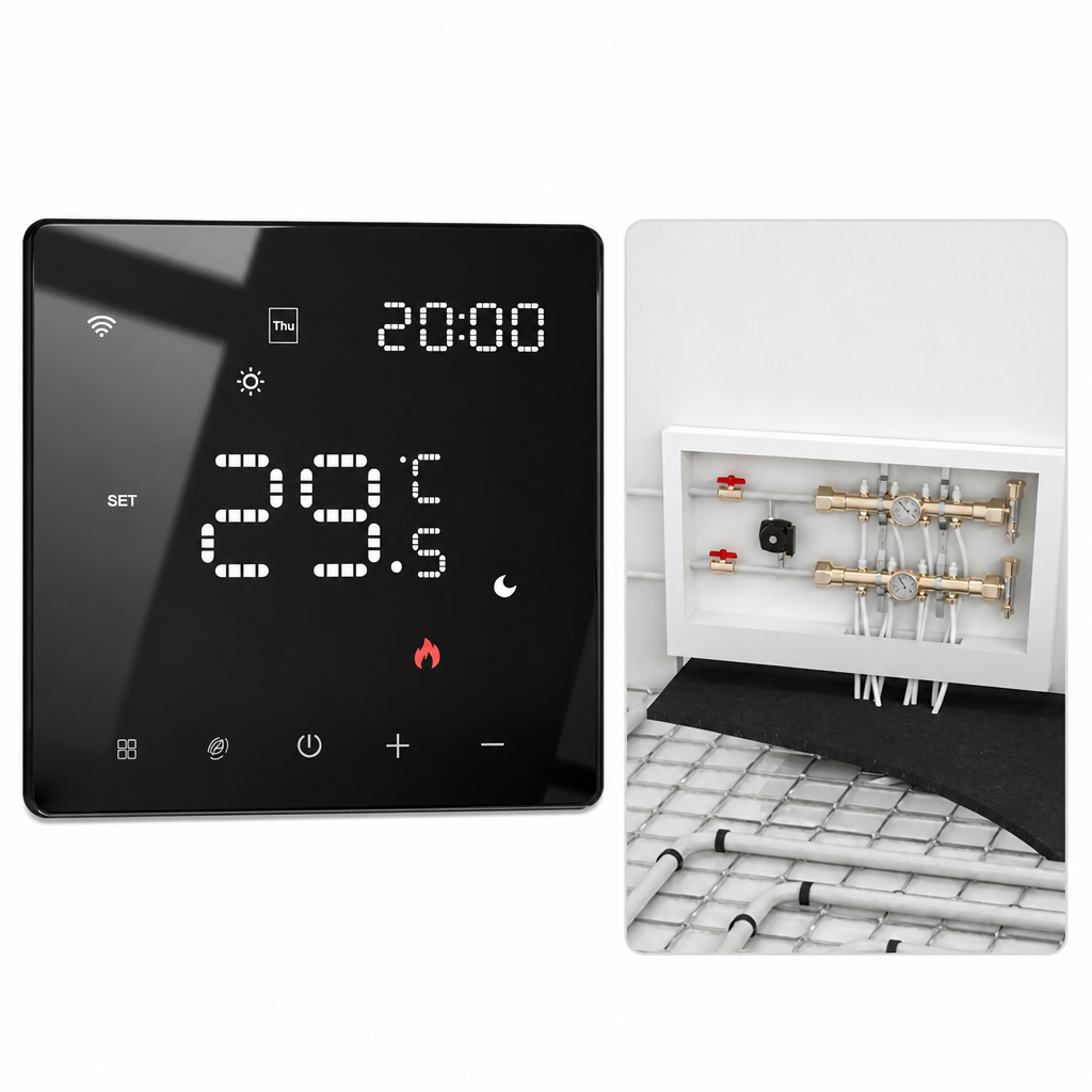 Inteligentny Programowalny Termostat WiFi do Ogrzewania Elektrycznego i Wodnego - 8