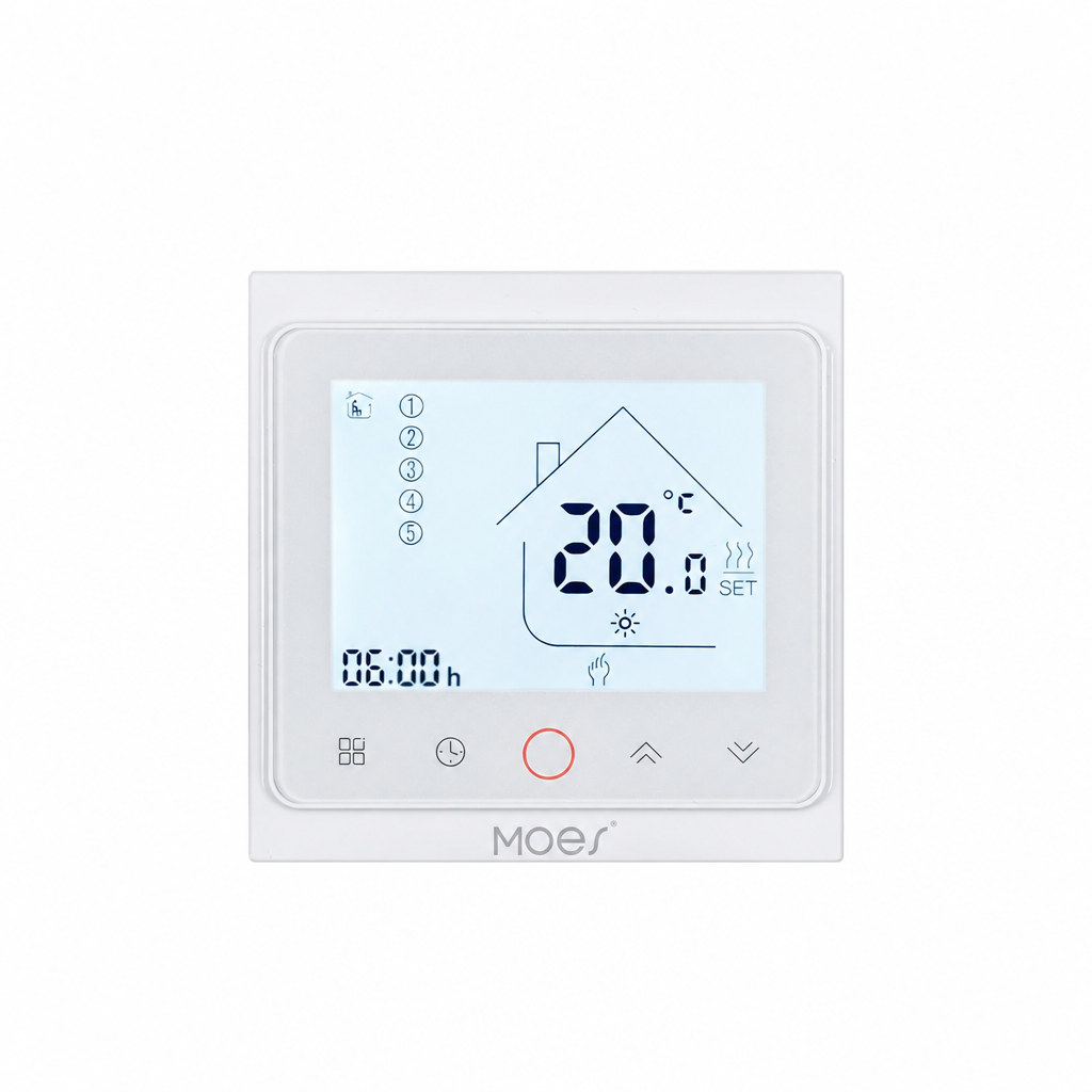 Inteligentny Termostat Elektroniczny Grzejnikowy do Ogrzewania Wodnego i Elektrycznego - 12