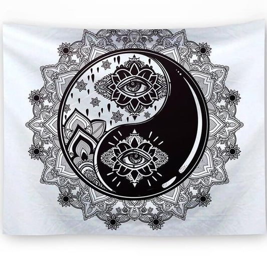 Tapiseria ścienna z motywem yin yang