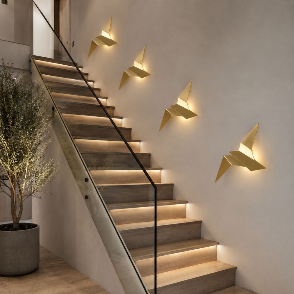 Lampa ścienna LED w kształcie ptaka – dekoracyjne oświetlenie ścienne