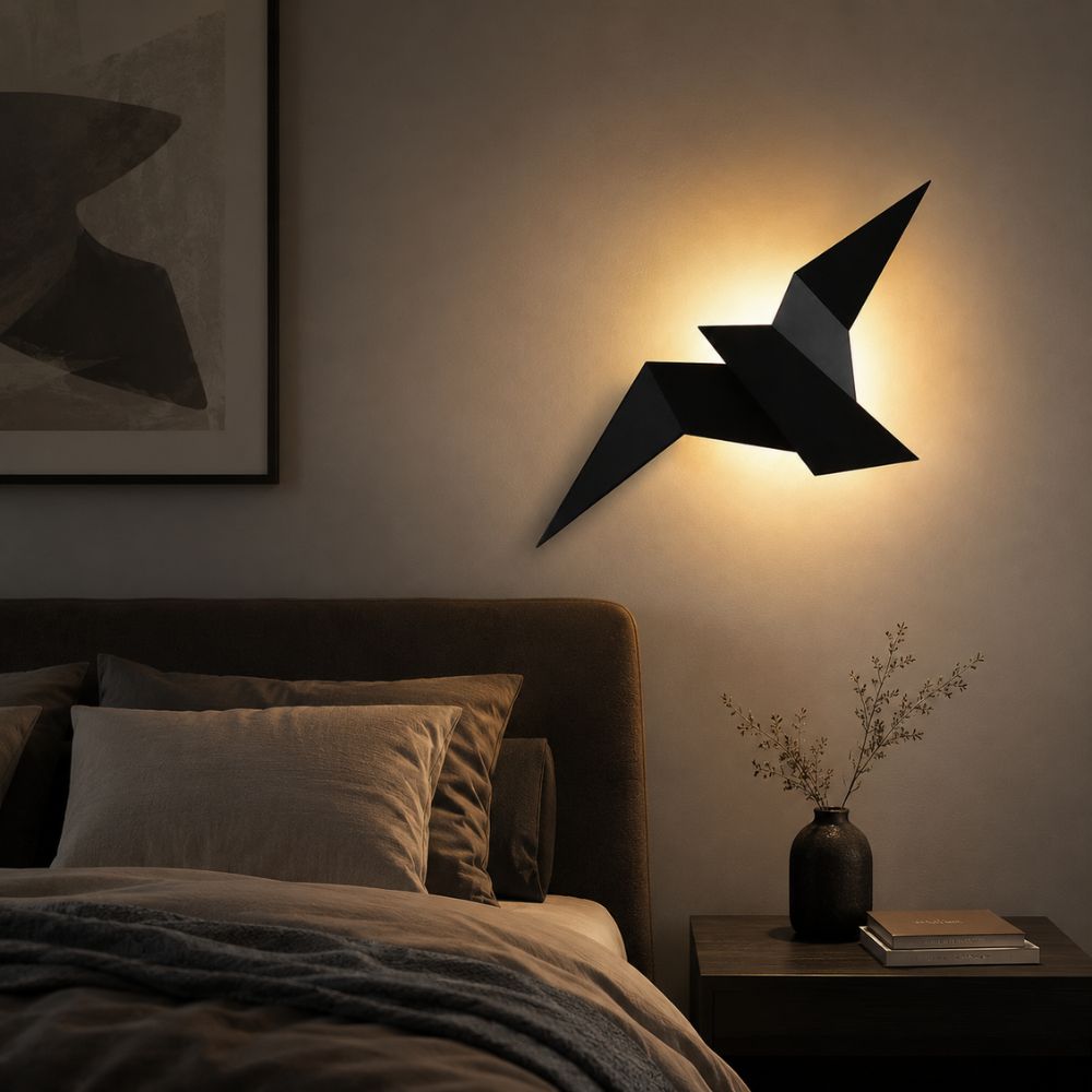 Lampa ścienna LED w kształcie ptaka – dekoracyjne oświetlenie ścienne