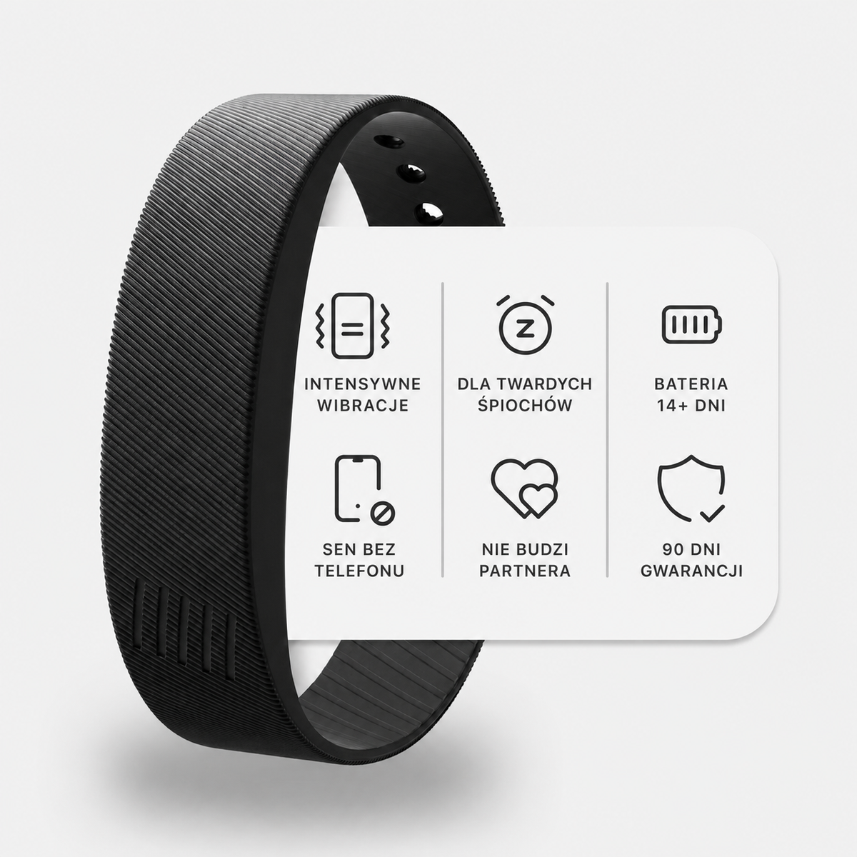 Budzik Wibracyjny z Delikatnymi Wibracjami Cichy Alarm