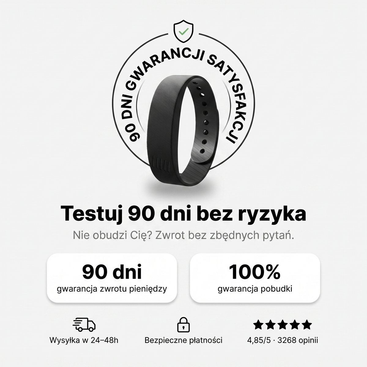 Budzik Wibracyjny z Delikatnymi Wibracjami Cichy Alarm