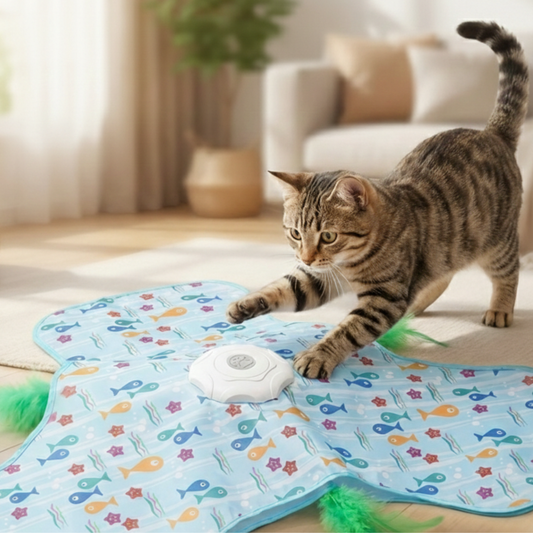 CatPlay Interaktywna Zabawka dla Kota z Ruchomym Piórkiem