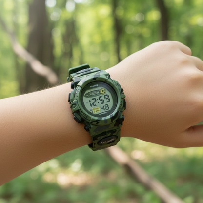 Dziecięcy Wodoodporny Cyfrowy Zegarek TimeGuard z Funkcją Alarmu