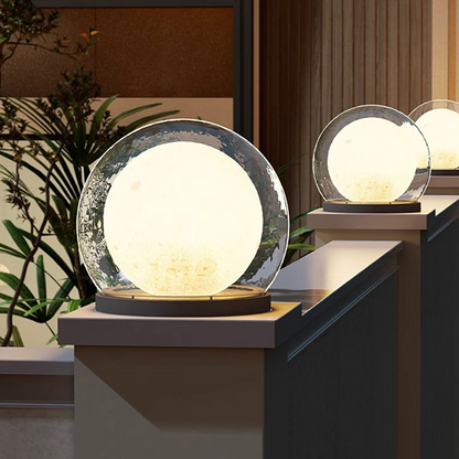 Elegancka Lampa Słoneczna Księżycowa IP65 do Ogrodu – Wodoodporna, Miękkie Światło, Stylowy Design, Różne Rozmiary