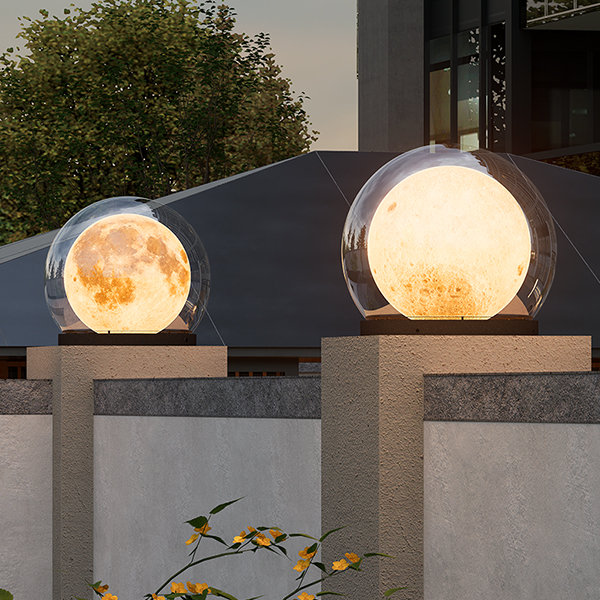 Elegancka Lampa Słoneczna Księżycowa IP65 do Ogrodu – Wodoodporna, Miękkie Światło, Stylowy Design, Różne Rozmiary