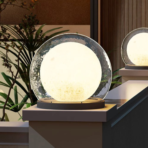 Elegancka Lampa Słoneczna Księżycowa IP65 do Ogrodu – Wodoodporna, Miękkie Światło, Stylowy Design, Różne Rozmiary