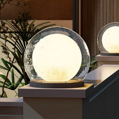 Elegancka Lampa Słoneczna Księżycowa IP65 do Ogrodu – Wodoodporna, Miękkie Światło, Stylowy Design, Różne Rozmiary