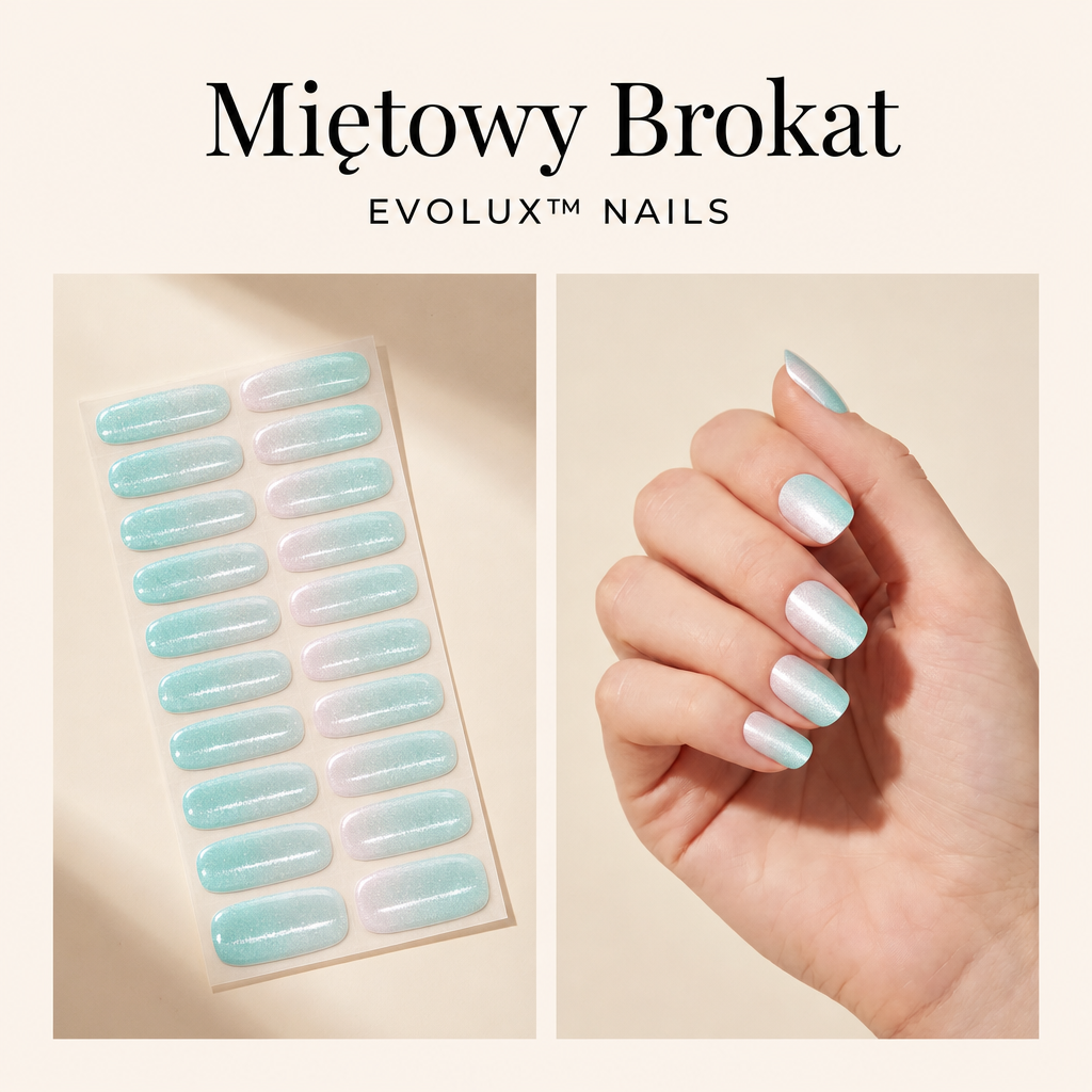 Evolux Nails | Żelowe Paznokcie z Efektem Lustrzanym | Trwałe i Eleganckie Wykończenie
