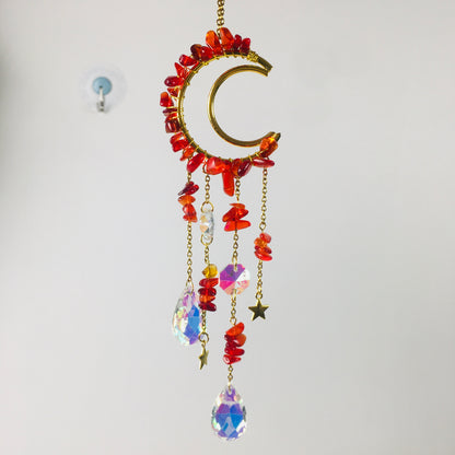 Dzwonek wiatrowy z ametystu do wnętrza