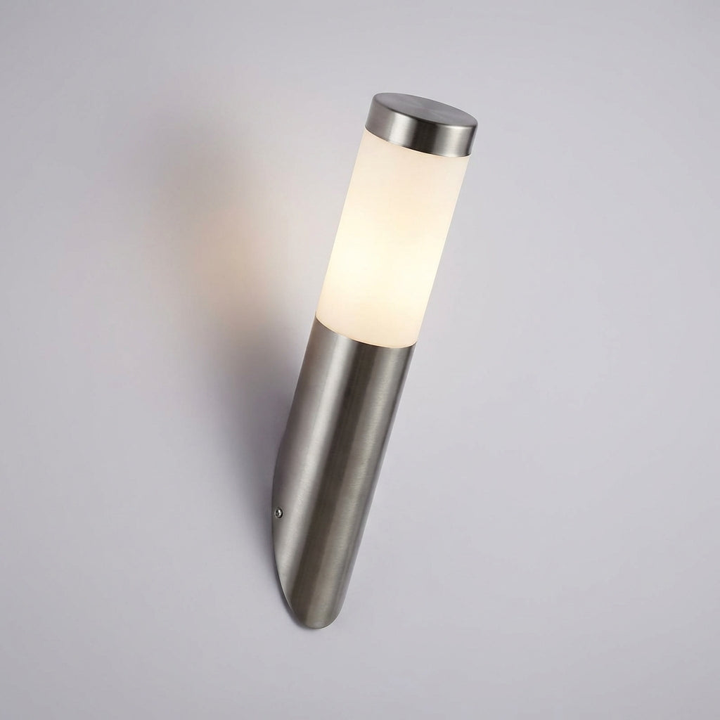Kinkiet Zewnętrzny LED z Czujnikiem Ruchu w Stali Nierdzewnej – Nowoczesny Srebrny Design