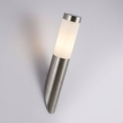 Kinkiet Zewnętrzny LED z Czujnikiem Ruchu w Stali Nierdzewnej – Nowoczesny Srebrny Design