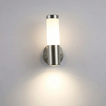 Kinkiet Zewnętrzny LED z Czujnikiem Ruchu w Stali Nierdzewnej – Nowoczesny Srebrny Design