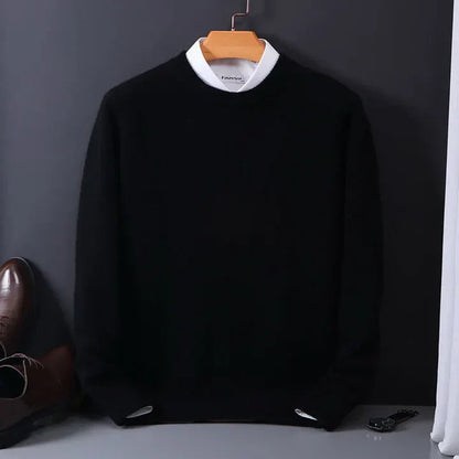 Klasyczny sweter męski z kaszmiru premium – luksusowa dzianina dla wymagającego mężczyzny – idealna na stylowy odpoczynek i wyjątkowy komfort każdego dnia