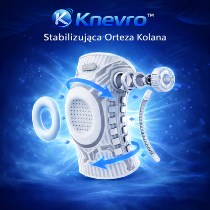 Knevro™ | Stabilizująca Orteza Kolana z Systemem Smart Knob | Wsparcie i Komfort dla Aktywności Sportowych
