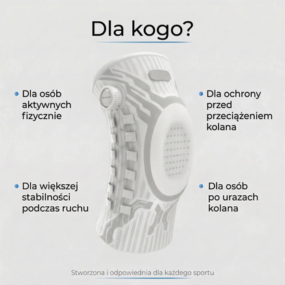 Knevro™ | Stabilizująca Orteza Kolana z Systemem Smart Knob | Wsparcie i Komfort dla Aktywności Sportowych