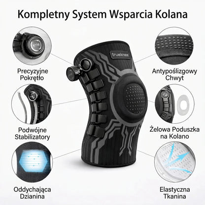 Knevro™ | Stabilizująca Orteza Kolana z Systemem Smart Knob | Wsparcie i Komfort dla Aktywności Sportowych