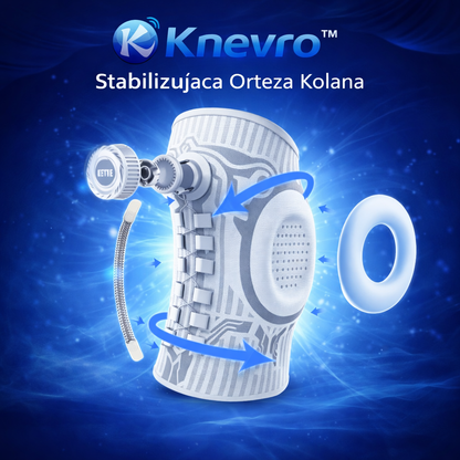 Knevro™ | Stabilizująca Orteza Kolana z Systemem Smart Knob | Wsparcie i Komfort dla Aktywności Sportowych
