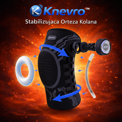 Knevro™ | Stabilizująca Orteza Kolana z Systemem Smart Knob | Wsparcie i Komfort dla Aktywności Sportowych