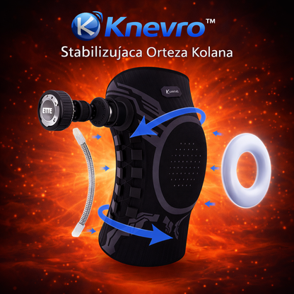 Knevro™ | Stabilizująca Orteza Kolana z Systemem Smart Knob | Wsparcie i Komfort dla Aktywności Sportowych