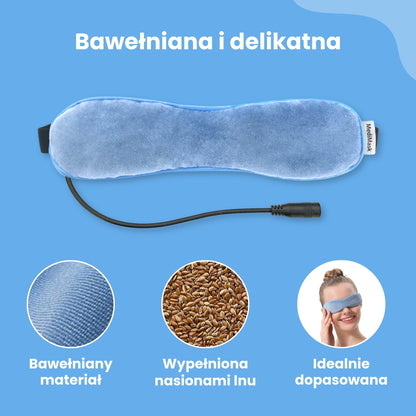 Kobieta's Podgrzewana Maska na Oczy do Spania z Bawełny USB