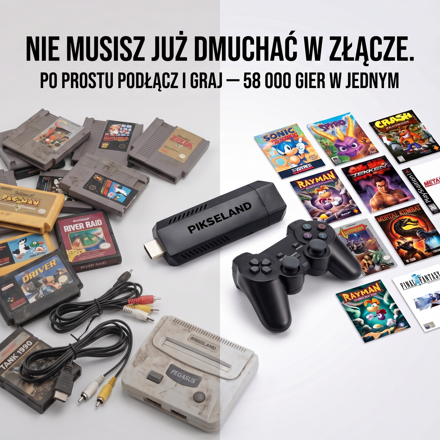 Konsola Retro do Gier z 58000 Tytułami