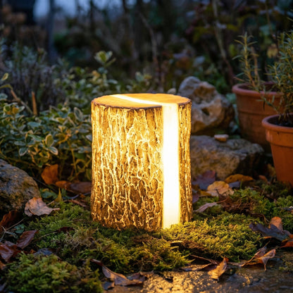 Lampa Ogrodowa LED z Wyglądem Pnia Drzewa – Do Użytku Zewnętrznego, Ciepła Barwa Światła