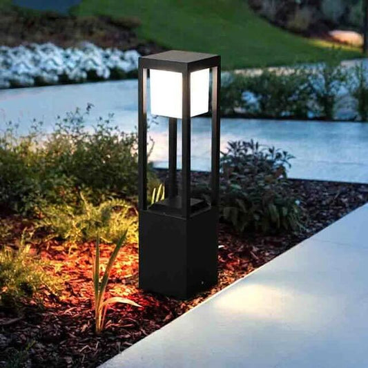 Lampa ogrodowa Nimbus Cube 60 cm zasilana energią słoneczną – ekologiczne oświetlenie LED, nowoczesny design