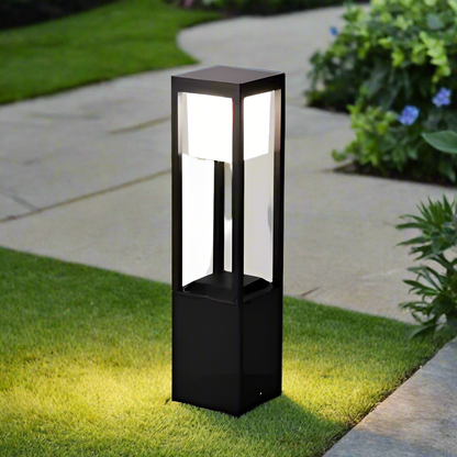 Lampa ogrodowa Nimbus Cube 60 cm zasilana energią słoneczną – ekologiczne oświetlenie LED, nowoczesny design