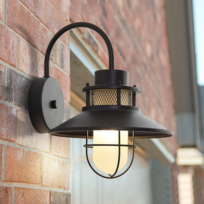 Lampa Zewnętrzna Felix w Stylu Industrialnym, Sufitowa, Odporna na Wilgoć, Średnica 25 cm, Idealna na Patio i Werandę