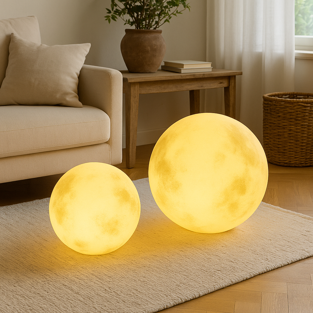 Lampy ogrodowe solarne z diodami LED w kształcie księżyca – ekologiczne oświetlenie zewnętrzne ścieżek i ogrodów