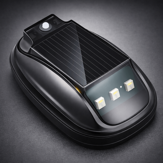 Lampy solarne Rock do ciężarówek z bezprzewodowym pilotem – ekologiczny montaż na klej