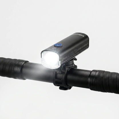 LumiRide | Przednia lampka rowerowa LED 1200 lumenów z regulowanym oświetleniem | Wszechstronny system montażu dla bezpieczeństwa na drodze
