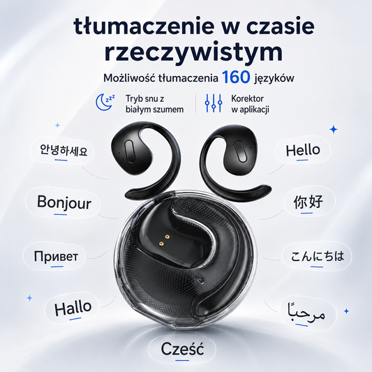 MINISO | Słuchawki Tłumaczące Bluetooth 135 Języków