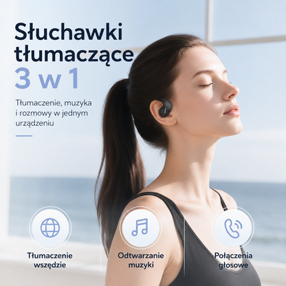 MINISO | Słuchawki Tłumaczące Bluetooth 135 Języków