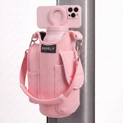 Magnetyczna Torba na Butelkę z Neoprenu z Kieszenią na Telefon | Stabilne Mocowanie dla Wygody w Treningu
