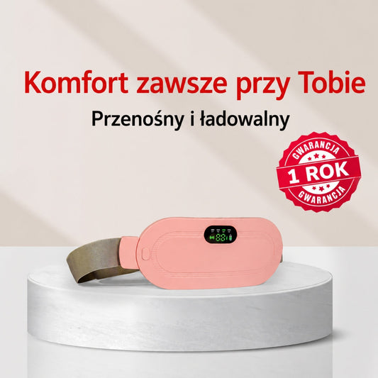 Masażer na Bóle Menstruacyjne z Funkcją Ciepła | Ergonomiczny Design dla Ulgi i Relaksu