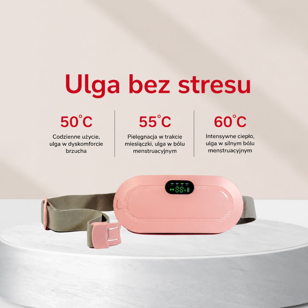 Masażer na Bóle Menstruacyjne z Funkcją Ciepła | Ergonomiczny Design dla Ulgi i Relaksu