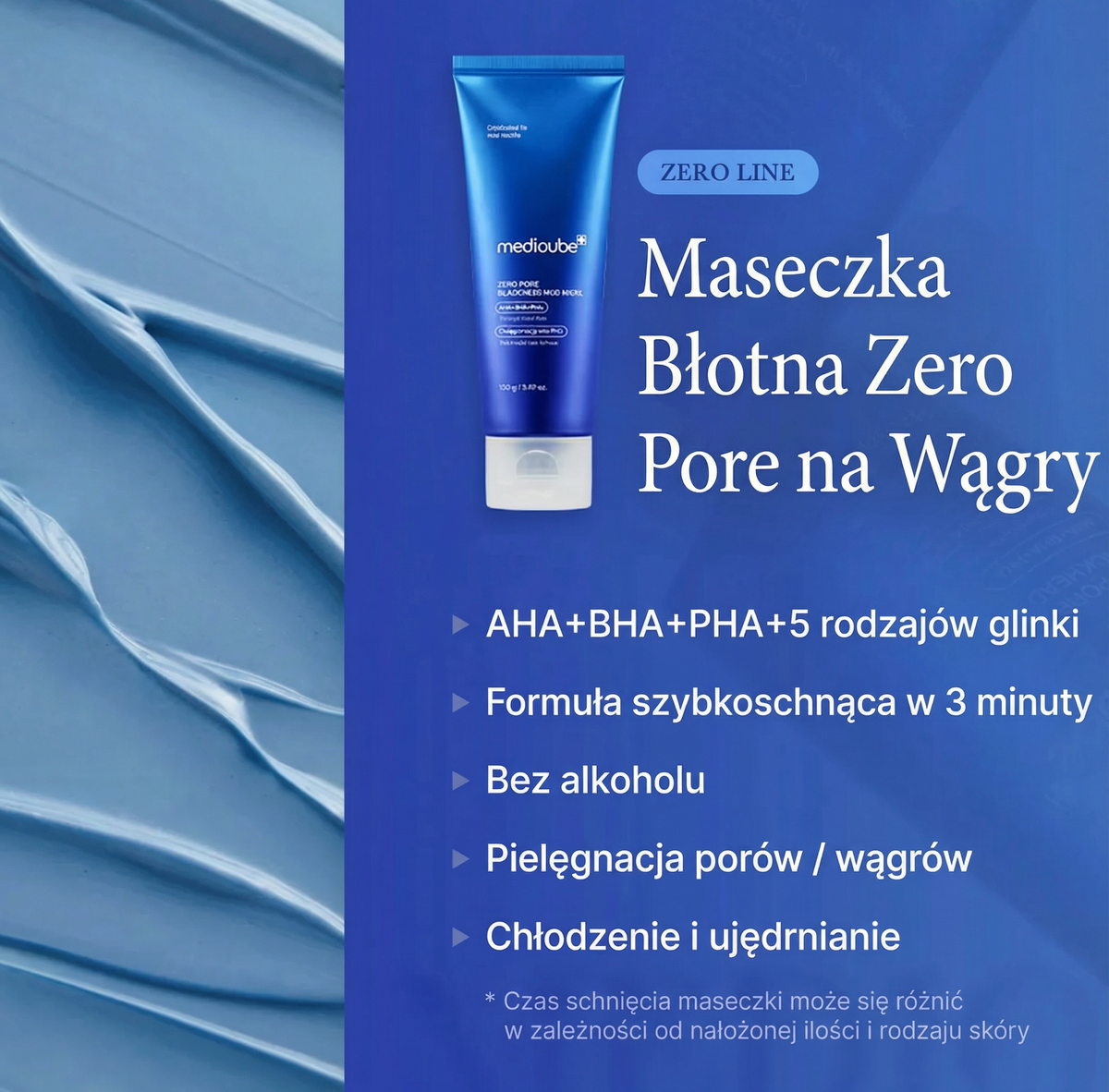 Maseczka Błotna do Twarzy Zero Pore na Wągry 100 ml