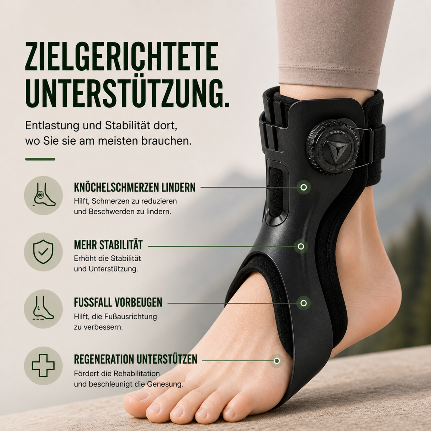 Męska Regulowana Stabilizująca Orteza Kostki OrthoLift
