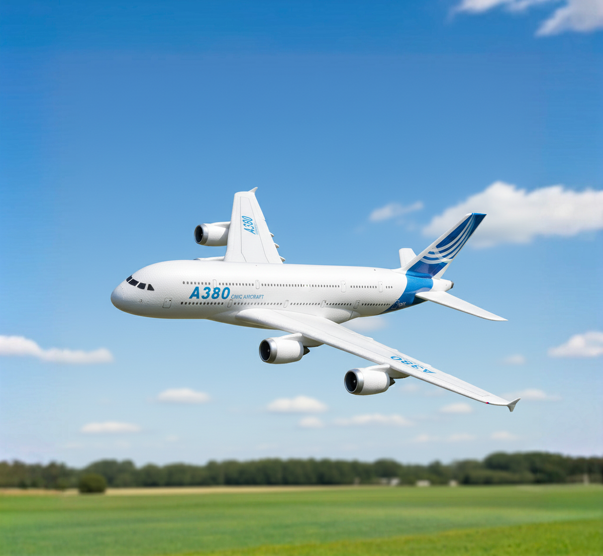 Męski Gigantyczny Samolot Modelarski Jetek A380 V2