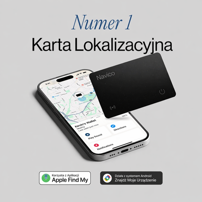 Navico Karta Lokalizacyjna do Portfela i Bagażu z Aplikacją Śledzącą